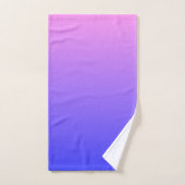 Violet en blauw verloop bad handdoek (Handdoek)