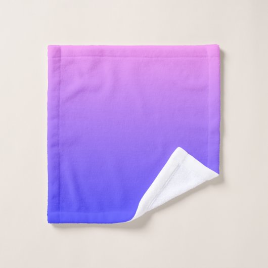 Violet en blauw verloop bad handdoek (Wasdoekje)