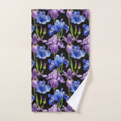 Violet en Blue Iris Bad Handdoek (Handdoek)