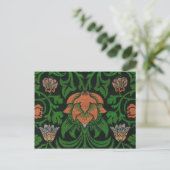 Violet en Columbine, William Morris Briefkaart (Staand voorkant)