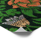 Violet en Columbine, William Morris Poster (Hoek)