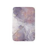 Violet en goudmarmer badmat (Voorkant Verticaal)