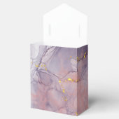 Violet en goudmarmer bedankdoosjes (Geopend)