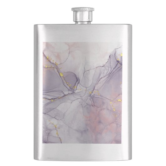 Violet en goudmarmer flacon (Voorkant)