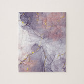 Violet en goudmarmer legpuzzel (Verticaal)