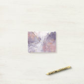 Violet en goudmarmer post-it® notes (Op bureau)