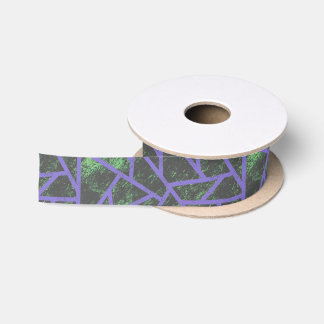 Violet en groen mozaïekpatroon lint