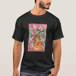 Violet en katten, Louis Wain T-shirt
