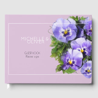 Violet en lavendel gastenboek
