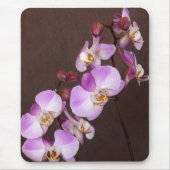 Violet en witte orchidee close-up foto muismat (Voorkant)
