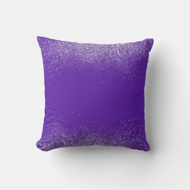 Violet en zilver Sierkussen (Voorkant)