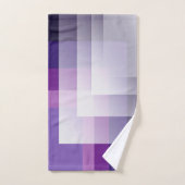 Violet et blanc (Serviette à main)