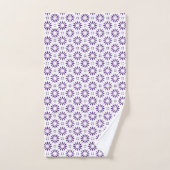 Violet et blanc (Serviette à main)