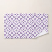 Violet et blanc (Serviette à main)