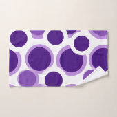 Violet et blanc (Serviette à main)