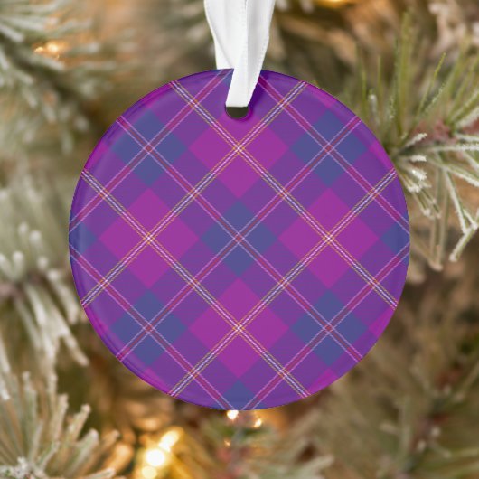 Violet et Or Mode Plaid Highland (Arbre)