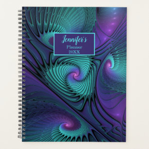 Violet et Turquoise, moderne abstrait Nom fractal
