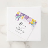 Violet, étiquette de bonbon au citron lavande, dou (En situation)