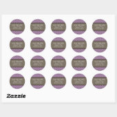 Violet Fancy treillis Enregistrer les stickers Dat (Feuille)