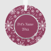 Violet Flocon de neige Paw Motif animal photo (dos)