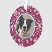 Violet Flocon de neige Paw Motif animal photo (devant)