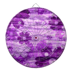 Violet Floral Dartbord