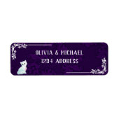 Violet floral etiket (Voorkant)