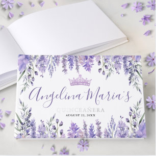 Violet floral lavande pour Quinceanera