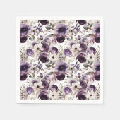 Violet Floral Servet (Voorkant)