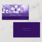 Violet Floral Visitekaartje (Voorkant / Achterkant)