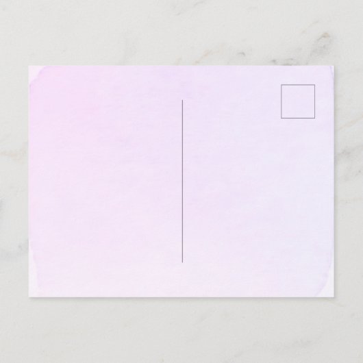 Violet florals boog paarse bruiloft uitnodiging briefkaart (Achterkant)