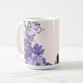 Violet Florals Koffiemok (Voorkant links)