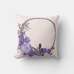 Violet Florals Kussen