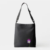 Violet Flower cbbcnm Crossbody Tas (Achterkant)