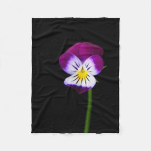 Violet Flower fbcn Fleece Deken