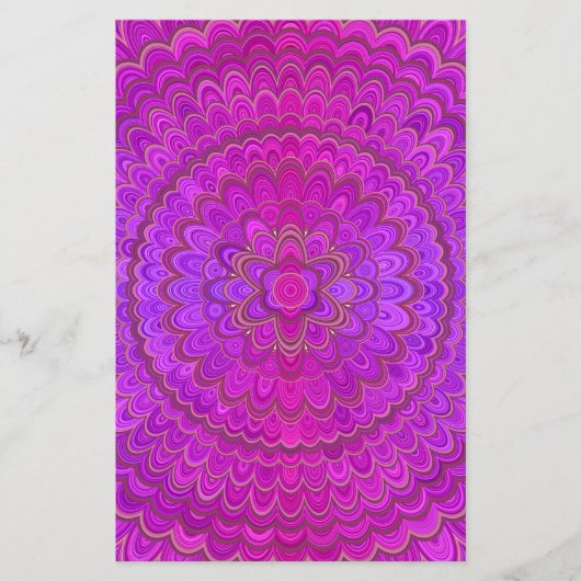 Violet Flower Mandala Flyer (Voorkant)