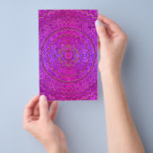 Violet Flower Mandala Flyer (Hand)