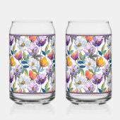 Violet Flower Soda Glass Blikvorm Glas (Links)