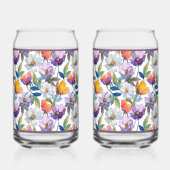 Violet Flower Soda Glass Blikvorm Glas (Rechts)