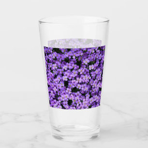 Violet Flowers Glas