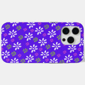 Violet Flowers Motif iPhone 15 Pro Max Coque (Verso (horizontal))