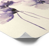 Violet Flowers Premium 8 x 10 Canvas Gloss-Poster Poster (Hoek)