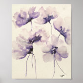 Violet Flowers Premium 8 x 10 Canvas Gloss-Poster Poster (Voorkant)