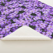 Violet Flowers Sherpa Deken (3/4)