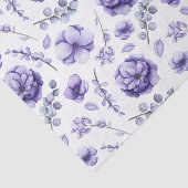 Violet Flowers Tissuepapier (Detail)