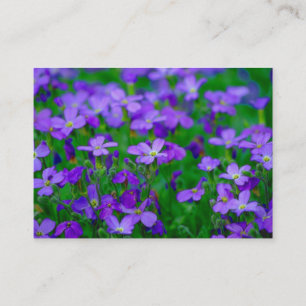 Violet Flowers Visitekaartje