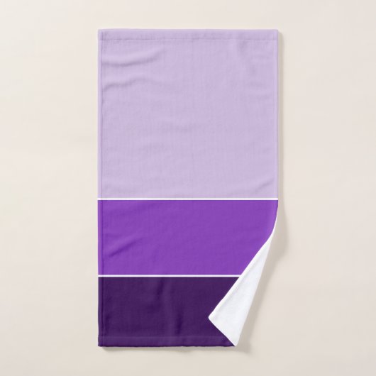 Violet Foncé Et Clair (Serviette à main)