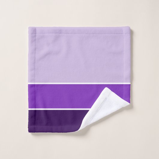 Violet Foncé Et Clair (Gant de toilette)