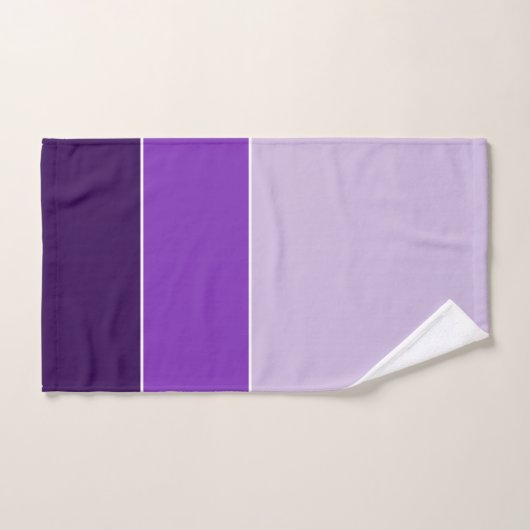 Violet Foncé Et Clair (Serviette à main)
