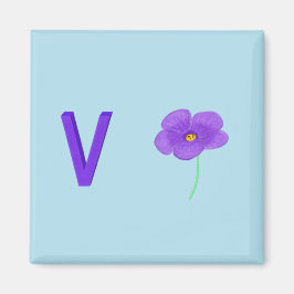 Violet Fridge Magnet Magneet